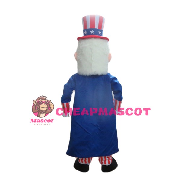 Uncle Sam With Striped Set Mascot Costume