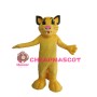Docile Little Yellow Lion Mascot Costume