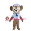 Teddy Bear With Sailor Suit And Hat Mascot Costume