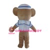 Teddy Bear With Sailor Suit And Hat Mascot Costume