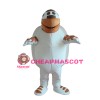 Slow Cartoon Brown & White Turtle Mascot Costume