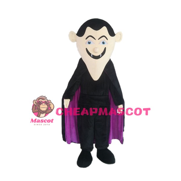 Evil Old Witch With Cloak Mascot Costume
