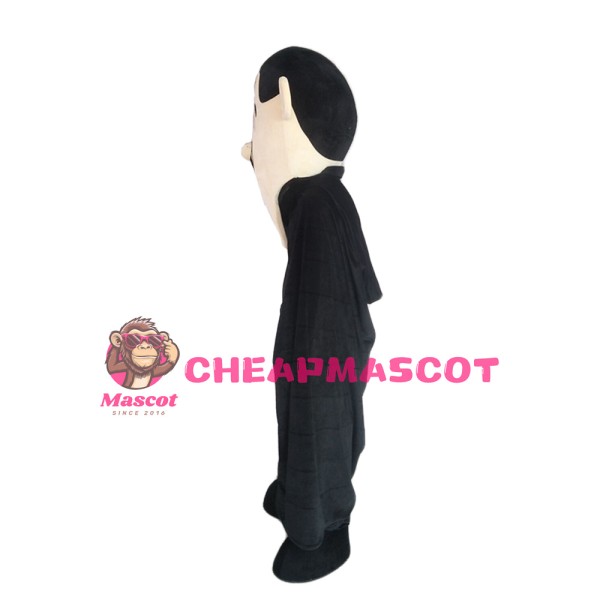 Evil Old Witch With Cloak Mascot Costume