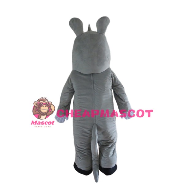 Soft Lovely Grey Rhino Mascot Costume