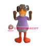 Clownish Buck Teeth Duck Mascot Costume