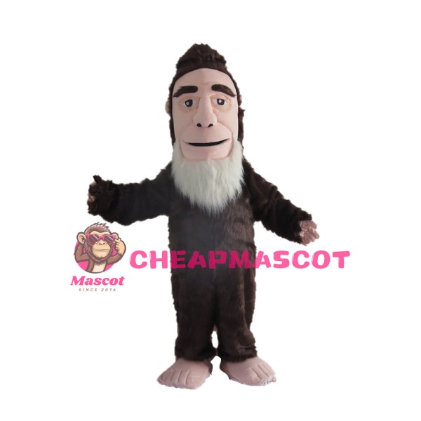 Adult Size Plush Savage Mascot Costume