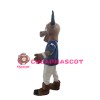 Sports Bull With Blue Sports Shirt Mascot Costume