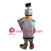 Brave Soldier With Shield Mascot Costume