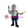 Attacking Soldier Holding Hammer Mascot Costume