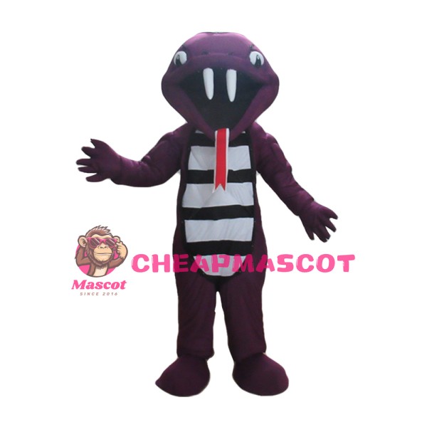 Scary Purple Phtyon Mascot Costume
