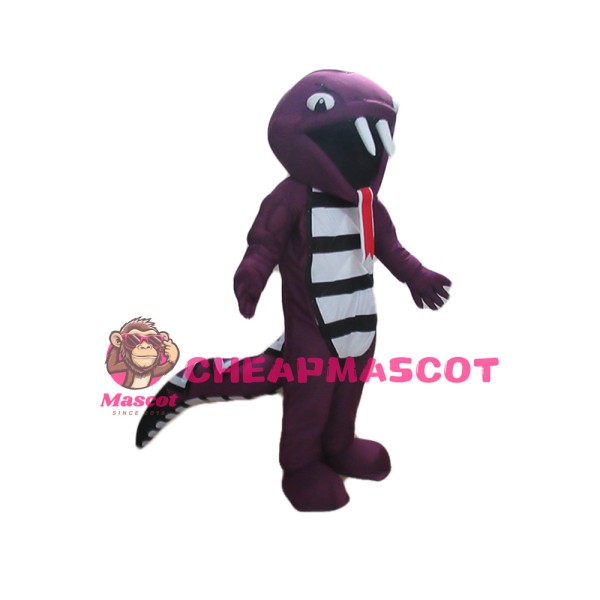 Scary Purple Phtyon Mascot Costume