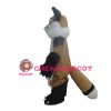 Unisex Furry Brown & White Dog Mascot Costume