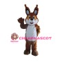 Friendly Brown Fox Mascot Costume