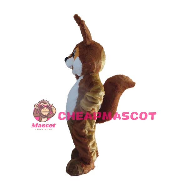Friendly Brown Fox Mascot Costume