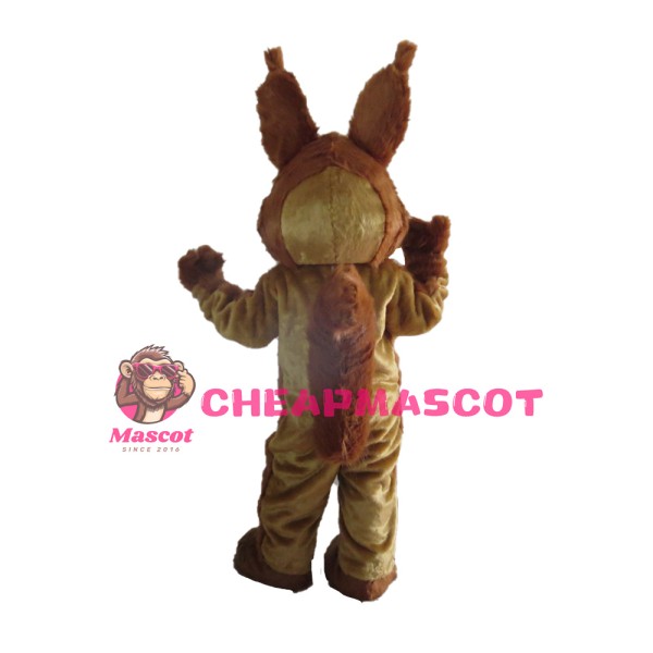 Friendly Brown Fox Mascot Costume