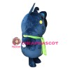 Naughty Grey Blue Koala With Green Tape Mascot Costume