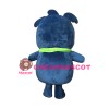 Naughty Grey Blue Koala With Green Tape Mascot Costume