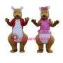 Cute Kangaroo Couple Mascot Costume