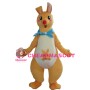 Yellow Kangaroo Mother And Little Baby Mascot Costume