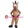 Running Brown Horse Mascot Costume