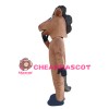 Running Brown Horse Mascot Costume