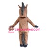 Running Brown Horse Mascot Costume