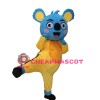 Figurative Kongfu Blue Koala Mascot Costume