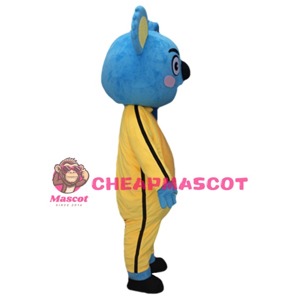 Figurative Kongfu Blue Koala Mascot Costume