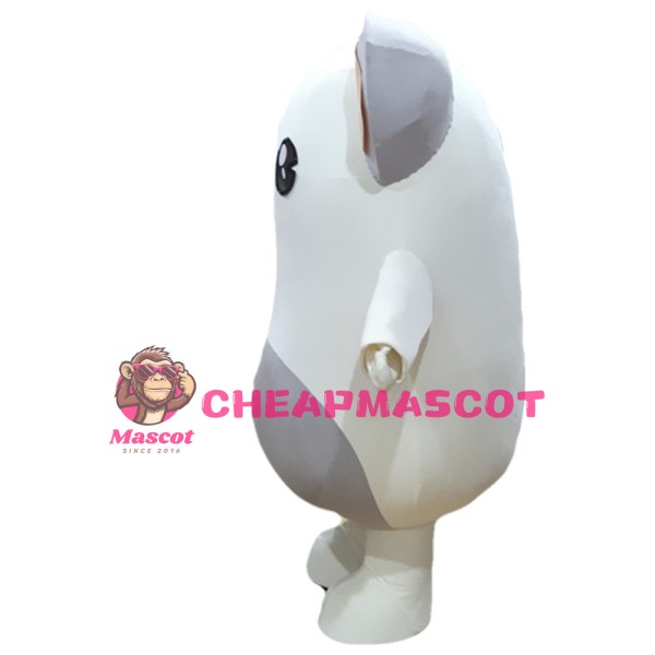 Cartoon Very Cute White Gophers Mascot Costume
