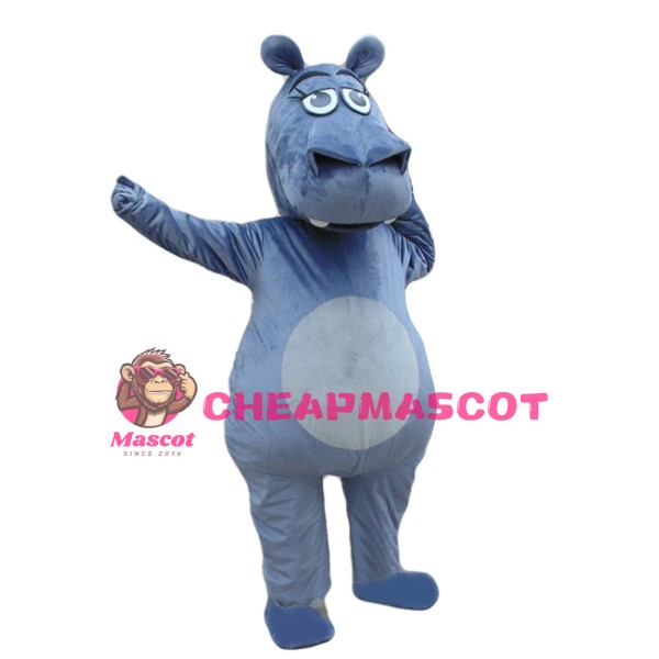 For Activity Performance Cartoon Hippo Mascot Costume