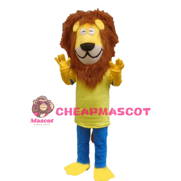 New Kind Friendly Smiling Lion Mascot Costume