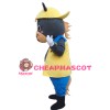 Grey Pony Mascot Costume For Internal Anniversary