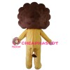 Adult Cartoon Happy Yellow Lion Mascot Costume