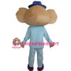 Unisex Cartoon Koala With Sky Blue Suit Mascot Costume