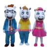 Harmonious Horse Family Mascot Costume