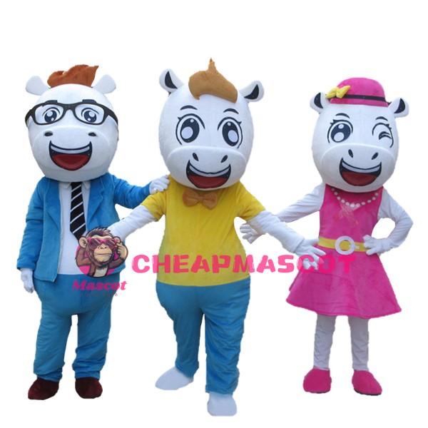 Harmonious Horse Family Mascot Costume