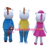 Harmonious Horse Family Mascot Costume