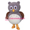 Classic Version Cartoon Grey Owl Mascot Costume