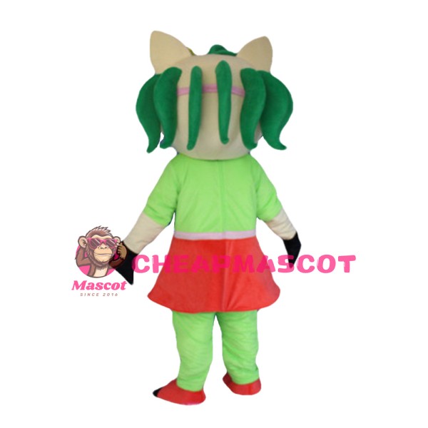Little Horse With Green Hair Mascot Costume