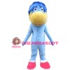 Blue Horse In Red Shirt Mascot Costume For Outdoor Activity