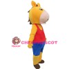 Lifesome Running Orange Horse Mascot Costume