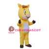 Hot Interesting Cartoon Yellow Horse Mascot Costume