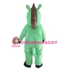 Hot Funny Cartoon Green Horse Mascot Costume