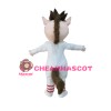 Funny Cartoon So Cute White Horse Mascot Costume