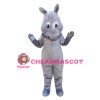 Basic Version Furry Grey Rhino Mascot Costume