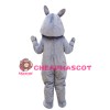 Basic Version Furry Grey Rhino Mascot Costume