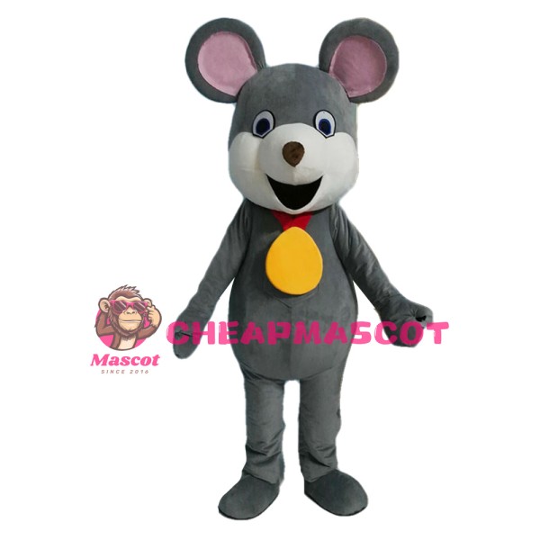 Lucky Mouse With Gold Medal Mascot Costume