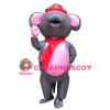 Big Inflatable Grey & Pink Mouse Mascot Costume