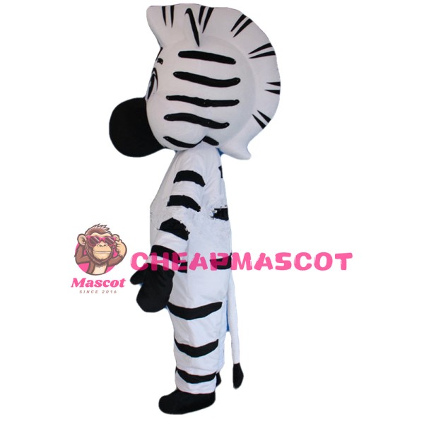 Cartoon Style Zebra Mascot Costume For Opening Event