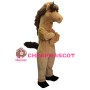 Standing Crossed Hands Brown Horse Mascot Costume